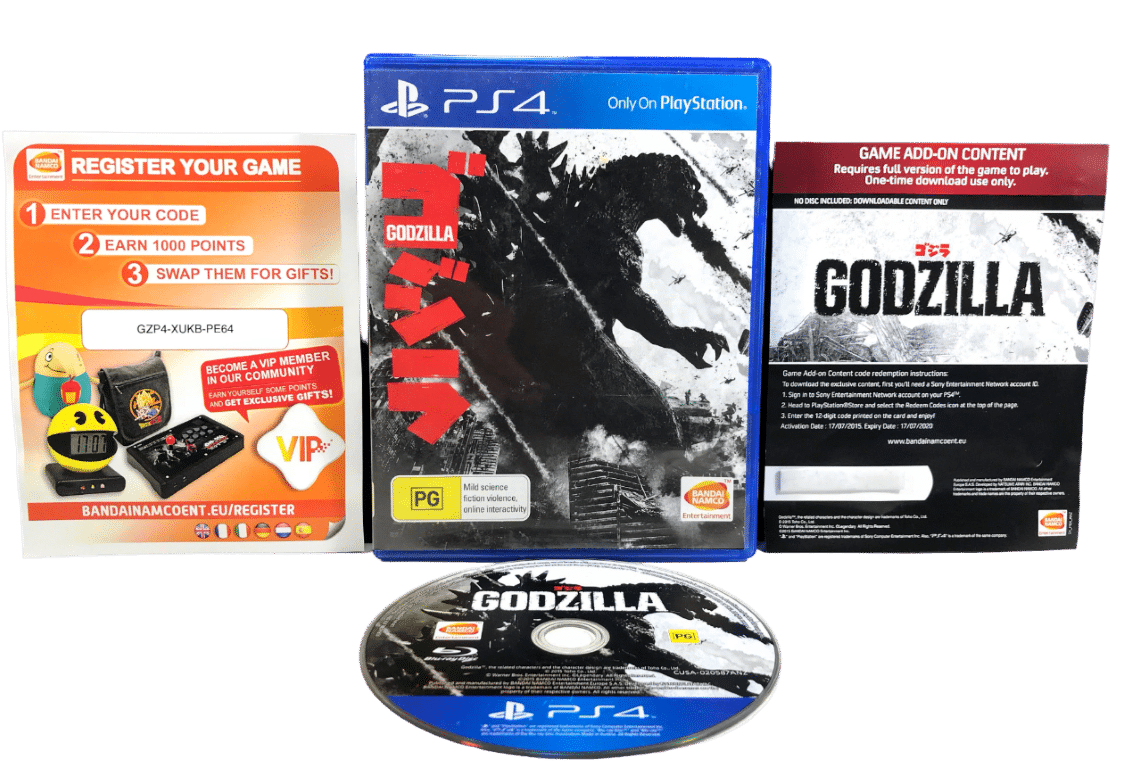 Godzilla the Game (PS4) *MINT COMPLETE* Appleby Games
