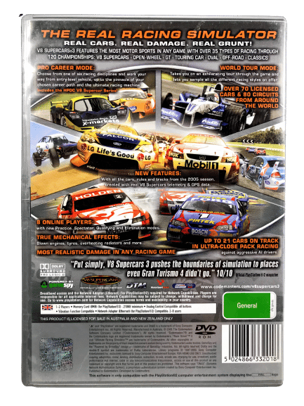 V8 Supercars Australia 3 (PS2) *EXCELLENT & COMPLETE* - Image 4