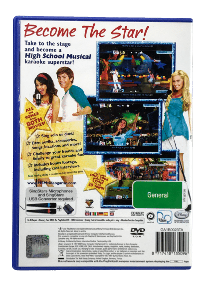 SingStar! Disney High School Musical Sing It (PS2) *MINT COMPLETE* - Image 7