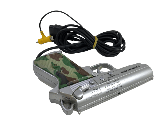 PS1 GUN PlayStation GunCon Game Controller + TIME CRISIS Game - Image 11