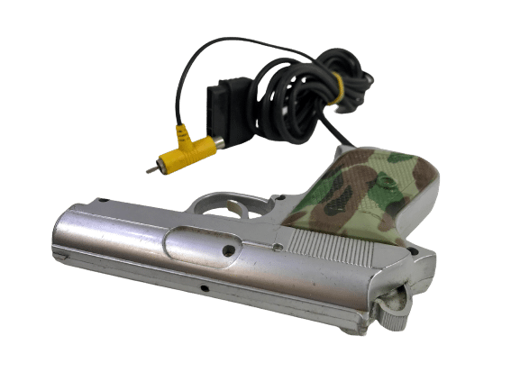 PS1 GUN PlayStation GunCon Game Controller + TIME CRISIS Game - Image 9