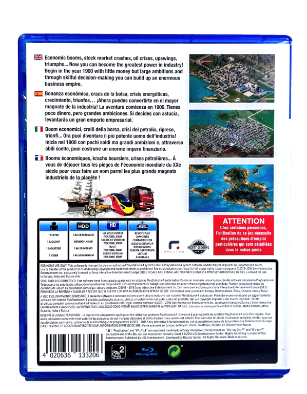 INDUSTRY GIANT II for SONY PlayStation 4 / PS4