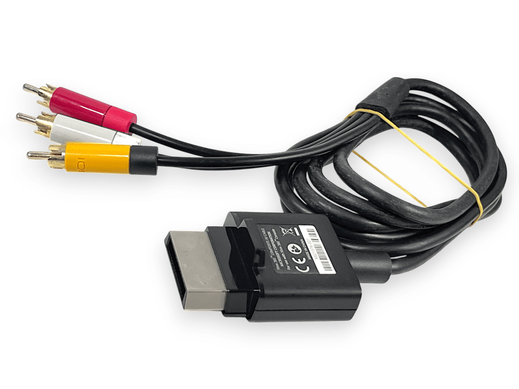 OFFICIAL MICROSOFT Xbox 360 AV Cable (V2 - BLACK) - Image 3