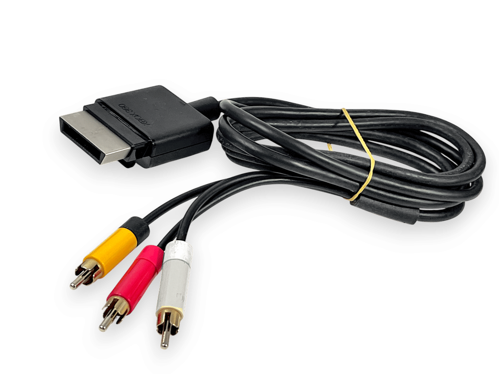 OFFICIAL MICROSOFT Xbox 360 AV Cable (V2 - BLACK) - Image 4