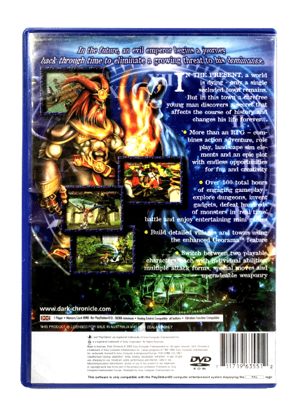 Playstation Store Dark Cloud Ps4 DARK CHRONICLE (PS2) *MINT