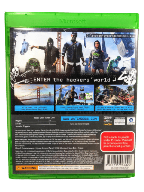 Watch Dogs 2 (WatchDogs 2) XBox One *MINT COMPLETE* - Image 4