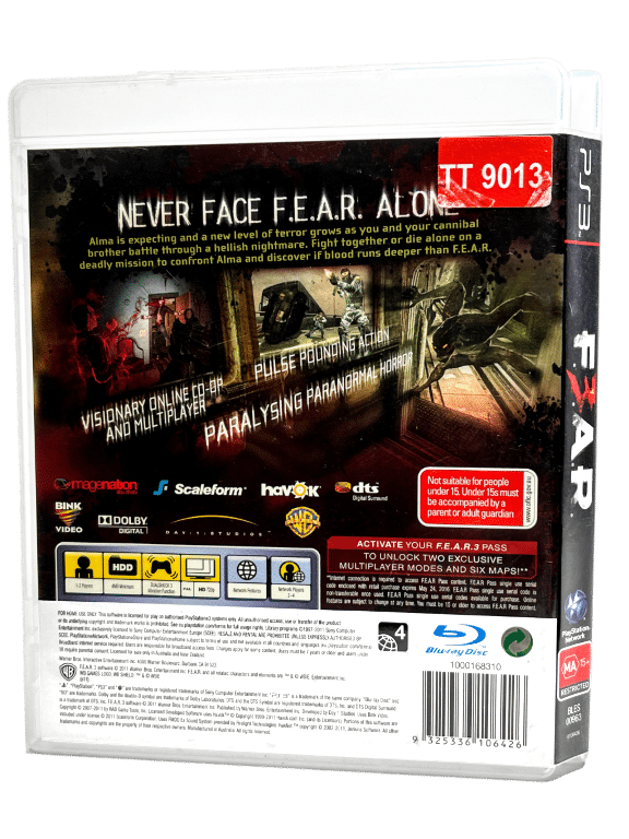 FEAR (F3AR) PS3 *MINT COMPLETE* Appleby Games