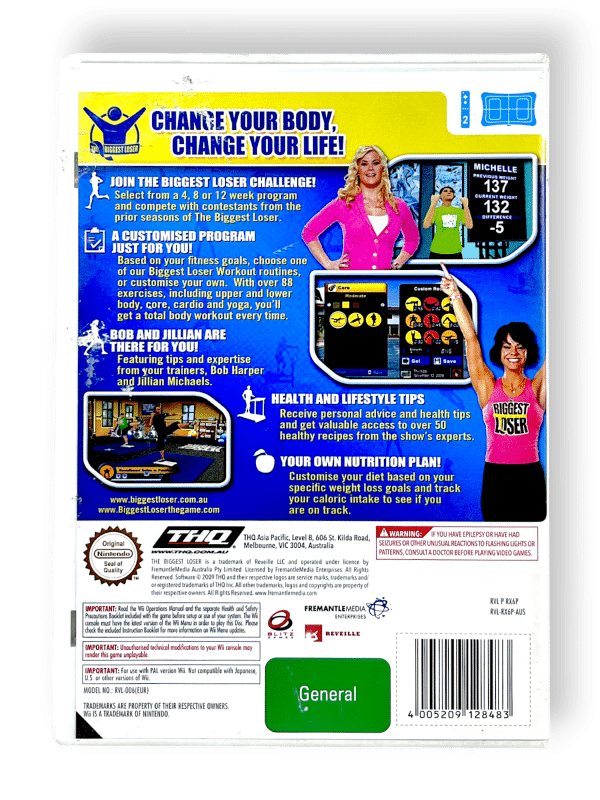 The BIGGEST LOSER (Wii) *EXCELLENT & COMPLETE* - Image 2