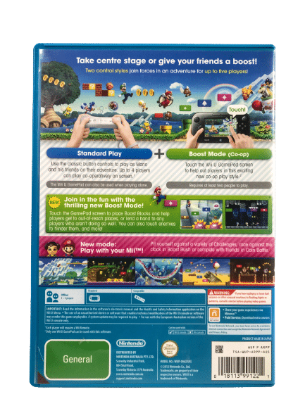 New Super Mario Bros U (Wii U) *MINT COMPLETE* - Image 4