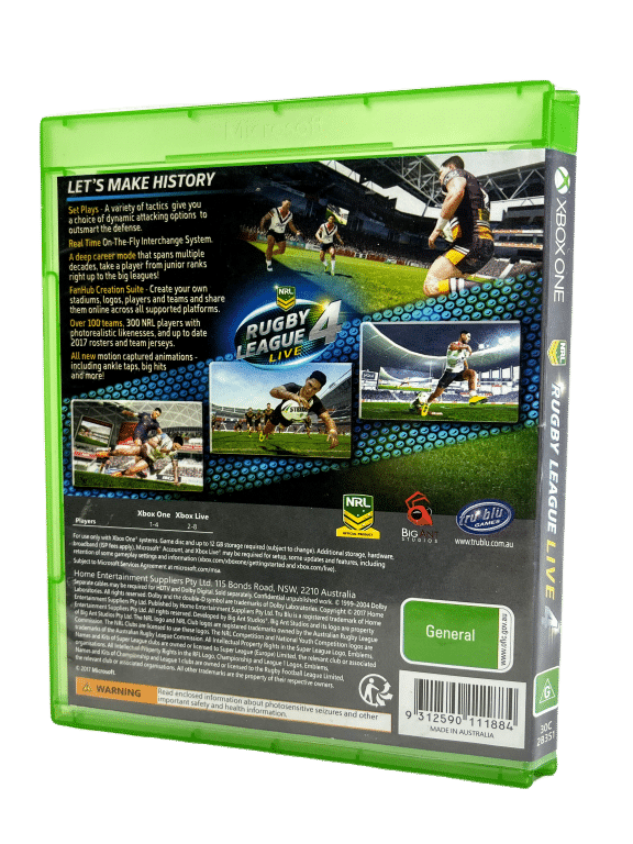 RUGBY LEAGUE LIVE 4 (XBox One)