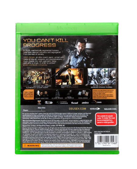 DEUS EX: Mankind Divided (Xbox One) *MINT COMPLETE* - Image 3