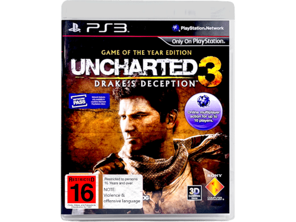 UNCHARTED 3 DRAKE'S DECEPTION GAME OF THE YEAR PS3