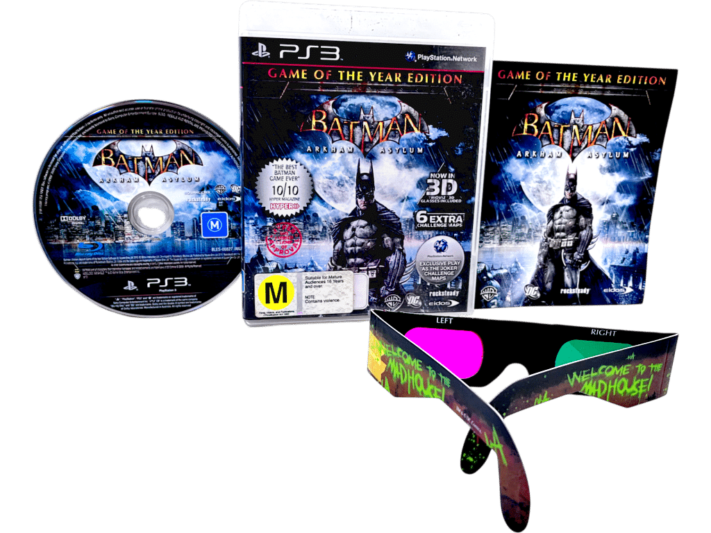 Batman Arkham Asylum Game Of The Year Edition (PS3 3D GLASSES EDITION)