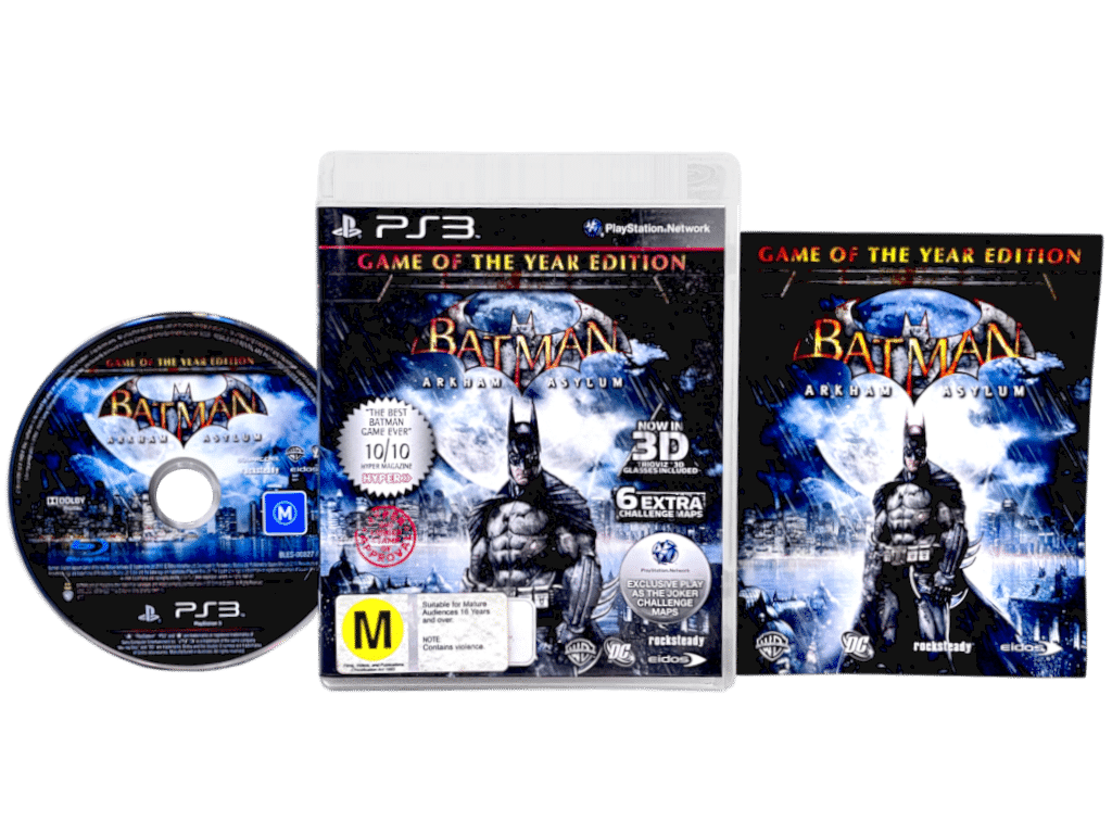 Batman Arkham Asylum Game Of The Year Edition (PS3 3D GLASSES EDITION)