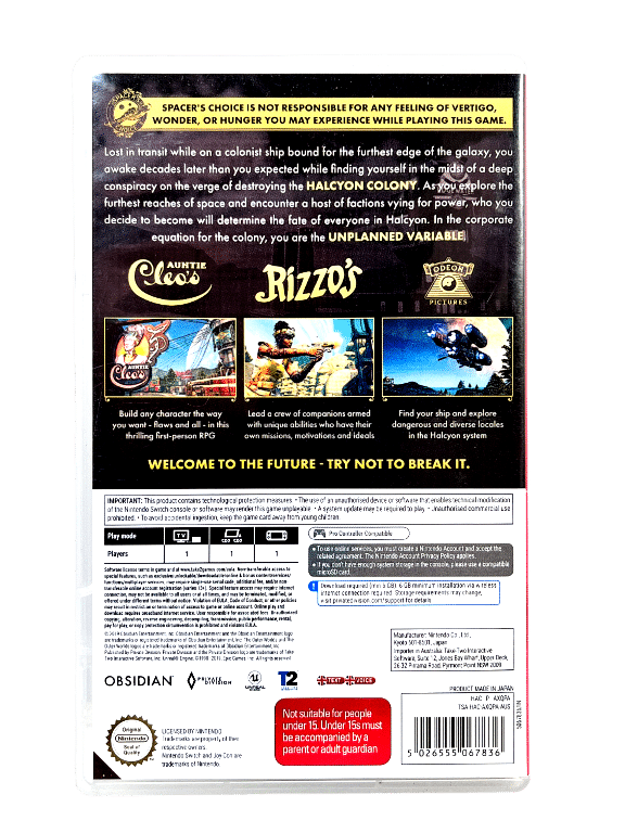 The Outer Worlds (Nintendo Switch) Appleby Games