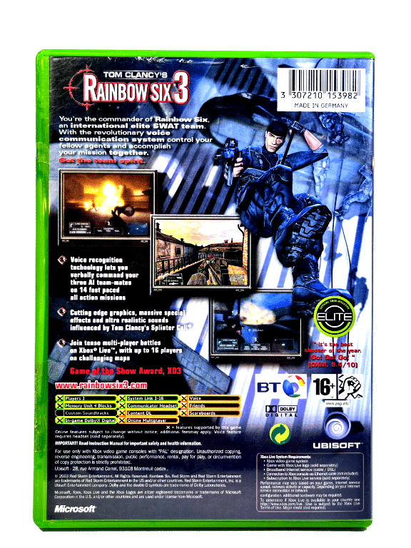 Tom Clancy's Rainbow Six 3 (Xbox)