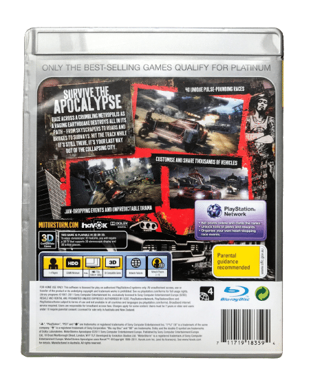 Motor Storm Apocalypse (PS3 GENUINE PLATINUM) *MINT COMPLETE* - Image 5