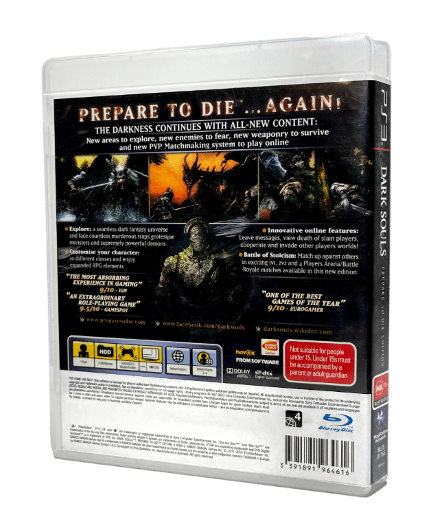 Dark Souls PREPARE TO DIE Edition (PS3) *MINT COMPLETE* Appleby
