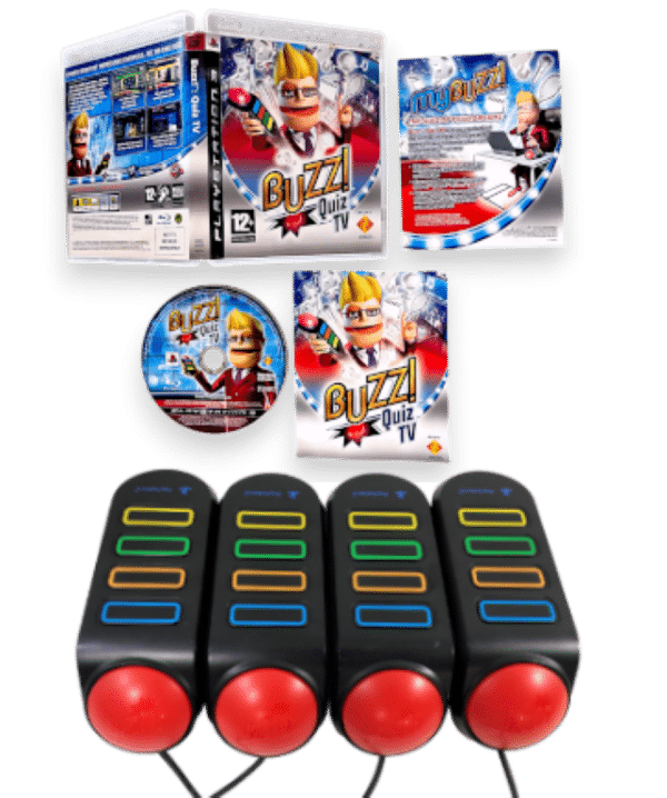 BUZZ (Buzzers + Game) *COMPLETE PS3 BUNDLE* - Image 10