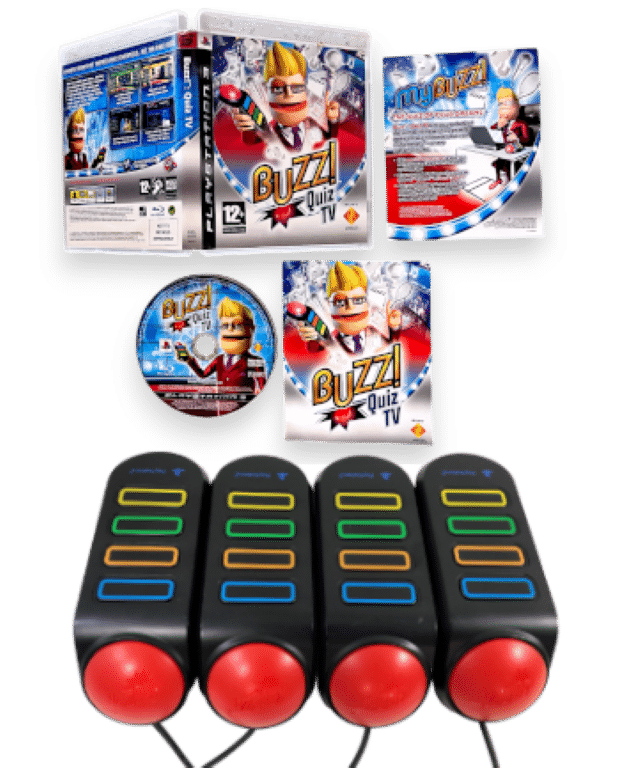 BUZZ (Buzzers + Game) *COMPLETE PS3 BUNDLE*