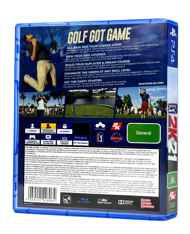 PGA Tour 2K21 (PS4) *MINT COMPLETE* - Image 3