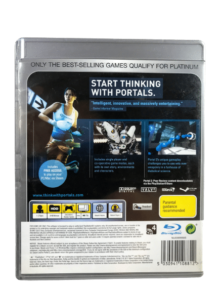 PORTAL 2 (PS3 - Genuine Platinum Edition) *MINT COMPLETE* - Image 5