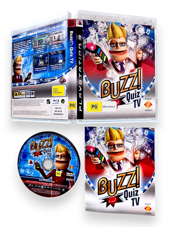 BUZZ (Buzzers + Game) *COMPLETE PS3 BUNDLE* - Image 8
