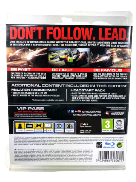 GRID 2 (Racedriver Grid 2) PS3 *EXCELLENT & COMPLETE* - Image 5