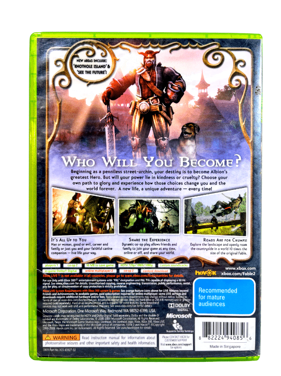 Fable 2 Game of the Year Edition XBox 360 game