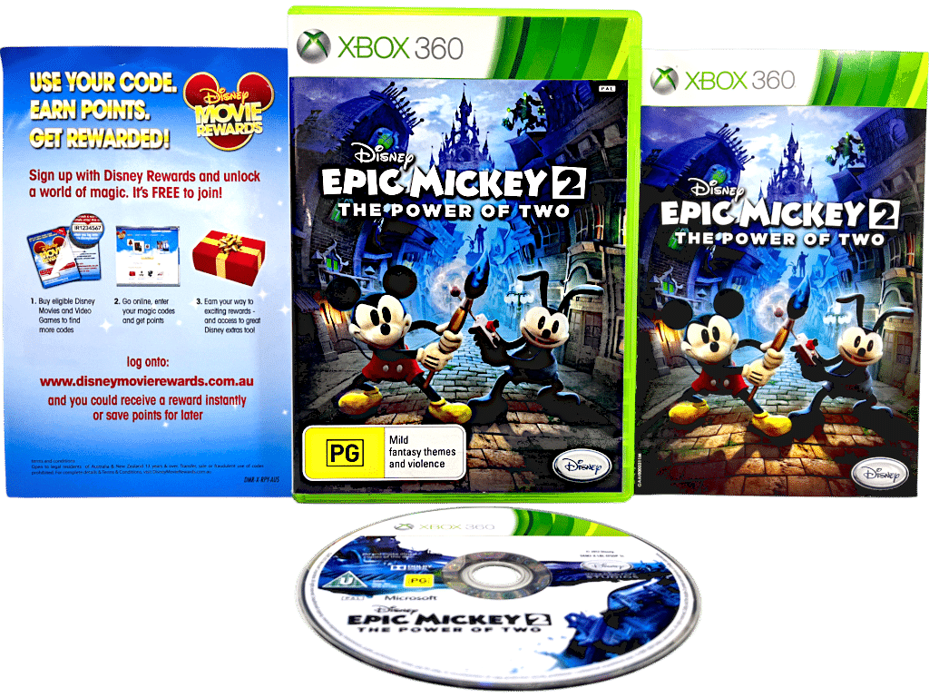 Disney Mickey Mouse Epic Mickey Xbox 360 Mickey Mouse Game Xbox