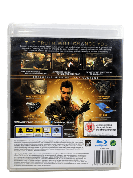 DEUS EX: Human Revolution (PS3) *EXCELLENT + COMPLETE* - Image 6