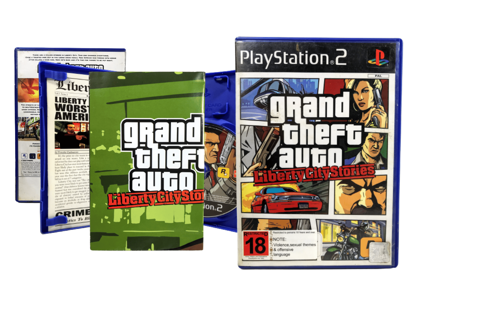 Grand Theft Auto: Liberty City Stories (PS2) *MINT COMEPLETE*