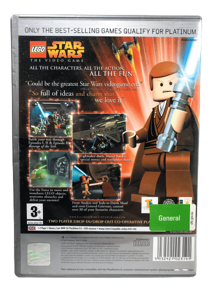 Lego STAR WARS The Video Game (PS2) *EXCELLENT COMPLETE