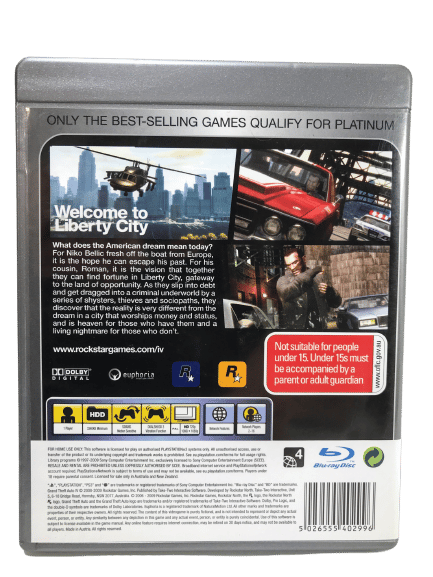 Grand Theft Auto IV (Grand Theft Auto 4) PS3 (ORIGINAL PRINT DISC) - Image 5