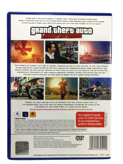 Gta Series Gta Liberty City Stories Ps Vita Grand Theft Auto