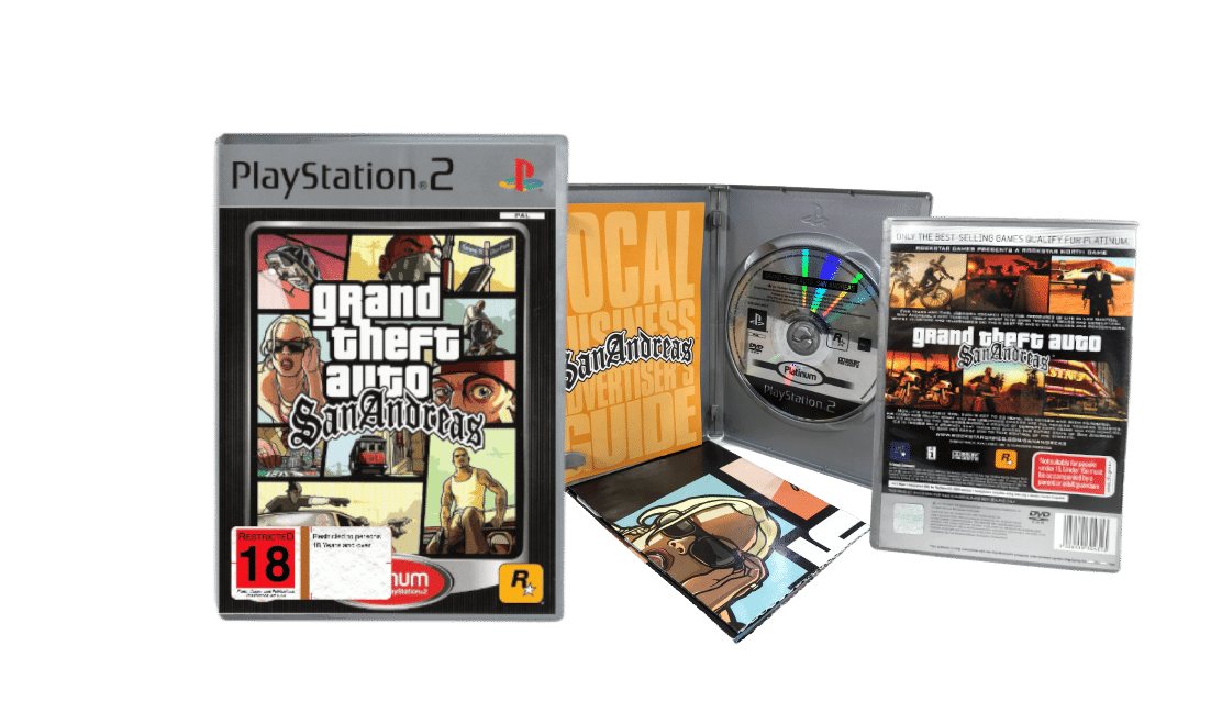 Grand Theft Auto San Andreas PS2 (Platinum) PAL *No Manual or Map*