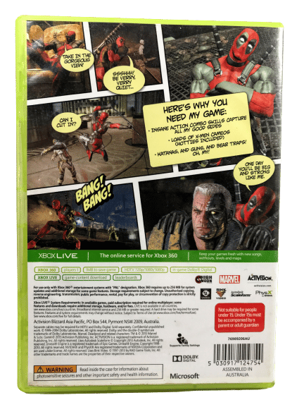 DEADPOOL The Game (XBox 360) *EXCELLENT & COMPLETE* - Image 3