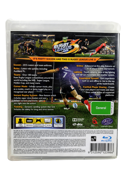 Rugby League Live 3 (PS3) *TIDY & COMPLETE* - Image 3
