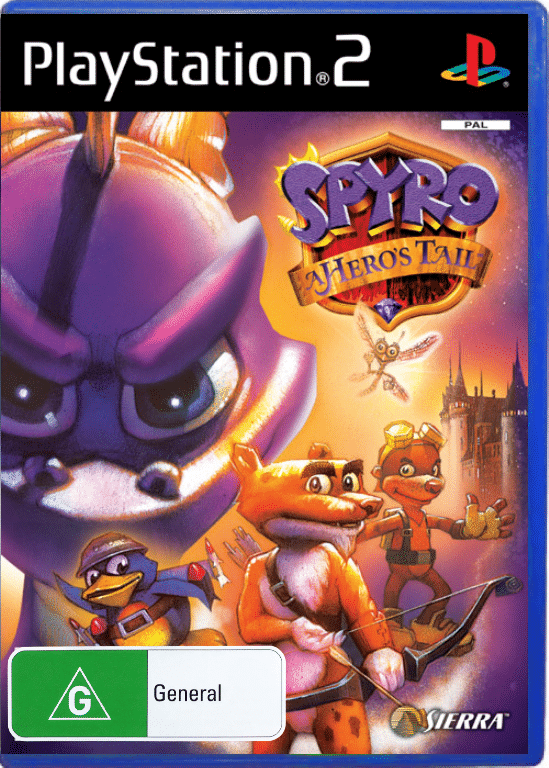 SPYRO A Hero's Tail (PS2 - Original Print) *EXCELLENT + COMPLETE* - Image 2