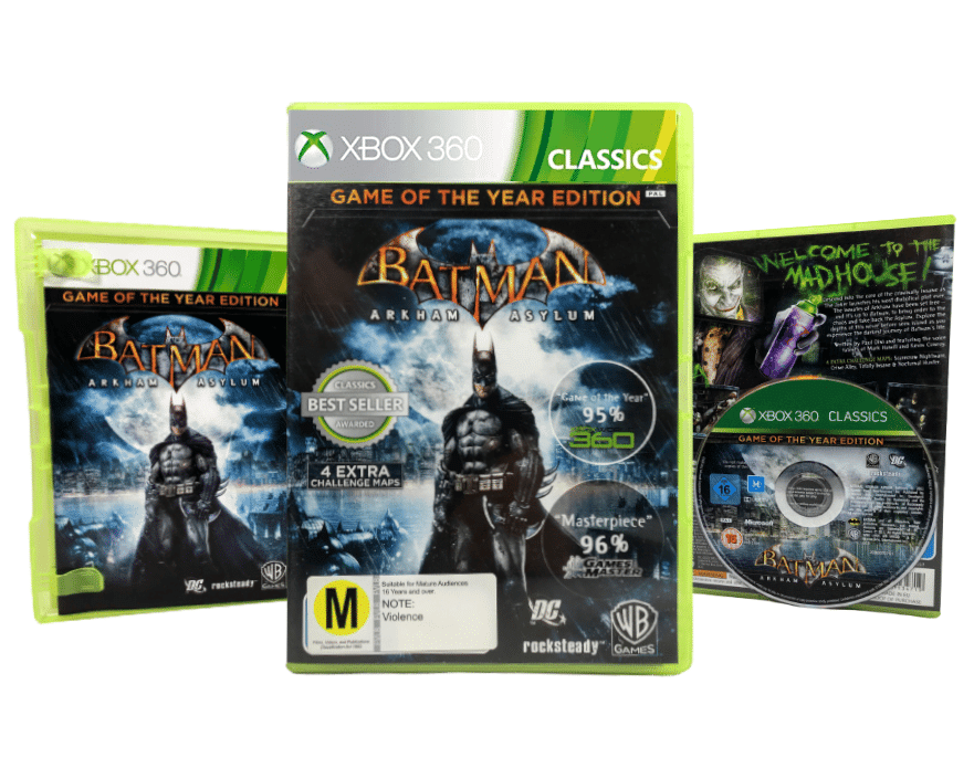 Batman Arkham Asylum Game Of The Year Edition (4 BONUS CHALLENGE