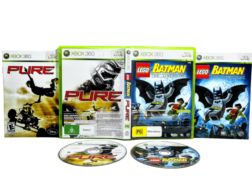 Lego Batman + Pure Quad Bike Racing (TWO GAME BOX SET) XBox 360