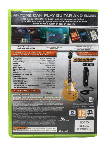 Rocksmith (Xbox 360) *MINT COMPLETE* - Image 2