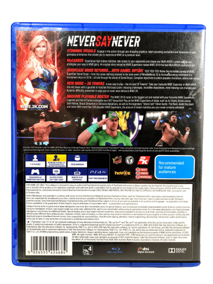 WWE 2K19 (PS4) *MINT COMPLETE* - Image 4