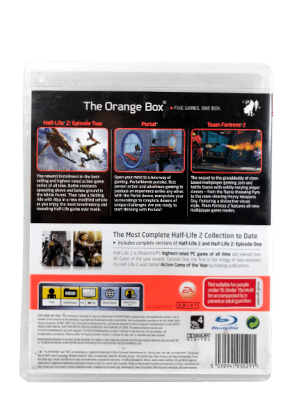 Half-Life The ORANGE BOX (Half Life 2) PS3 *MINT COLLECTOR'S