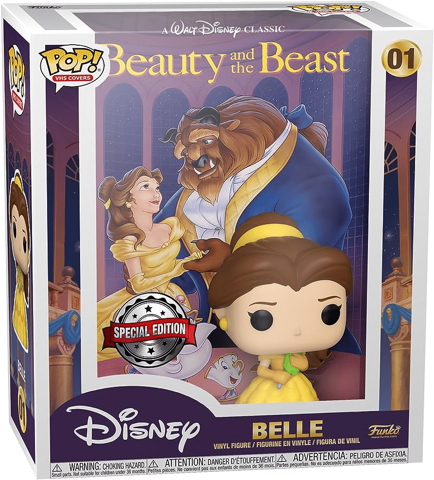 Funko! Beauty and the Beast (1991) - Belle with Mirror VHS Cover DELUXE