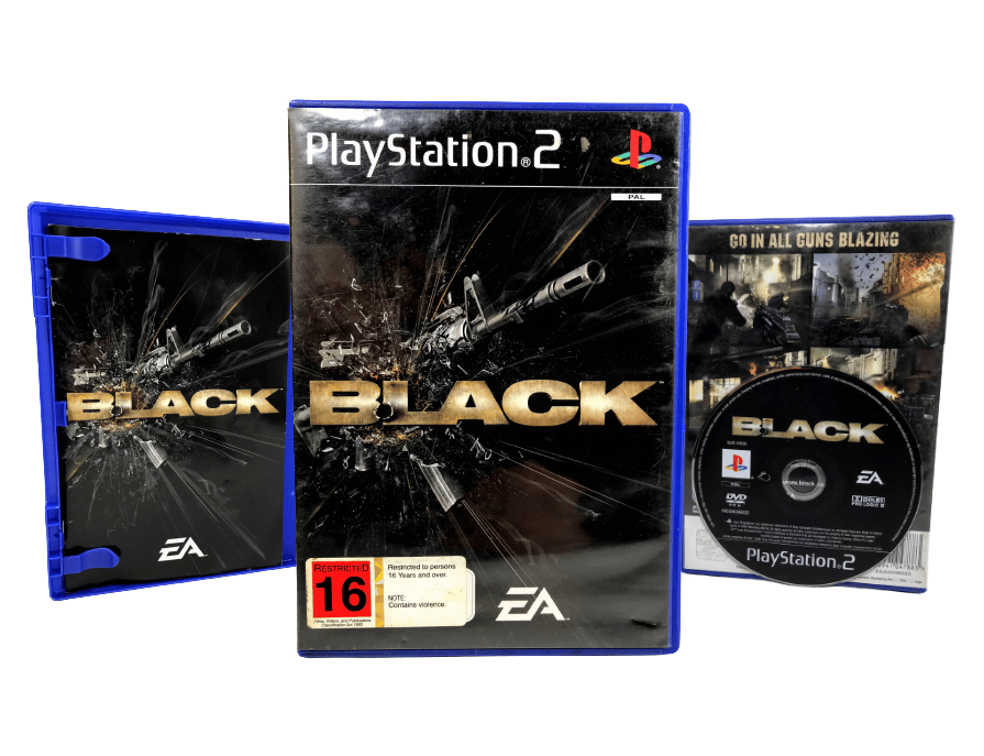 BLACK PlayStation 2 game Original cover BLACK PS2 game