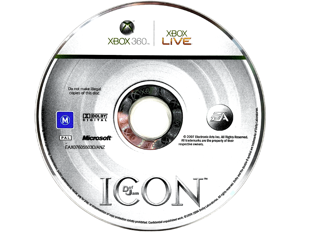 DEF JAM: ICON (XBox 360) *RARE*