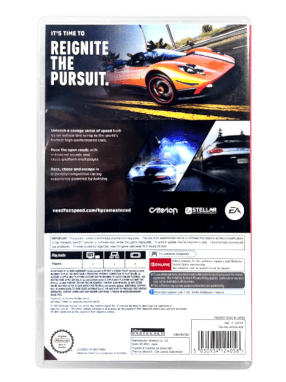 Need for Speed: Hot Pursuit Remastered Nintendo Switch game