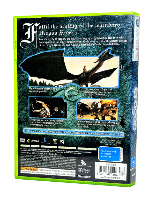 ERAGON The Game (XBox 360)