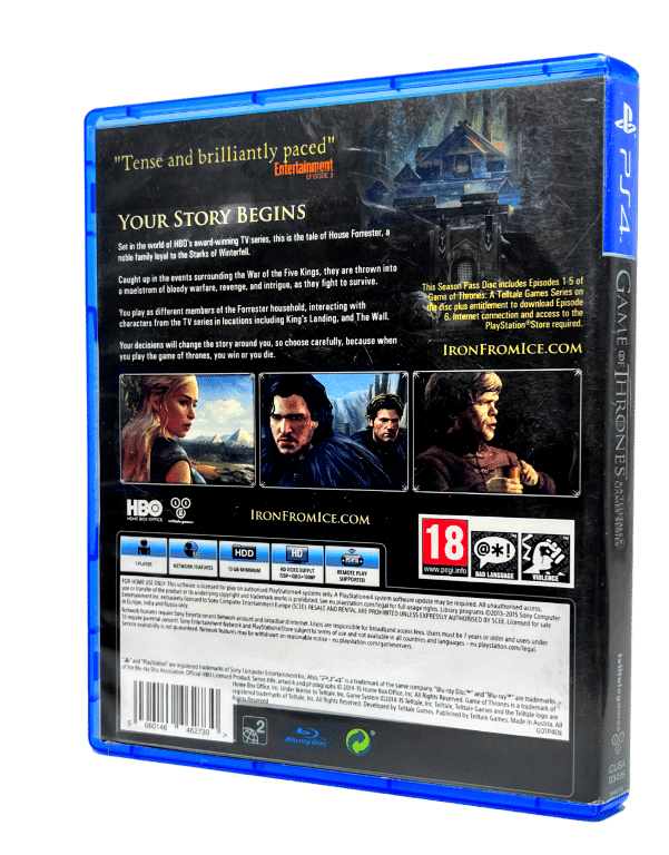 Game of Thrones: A Telltale Game Series for SONY PlayStation 4 / PS4
